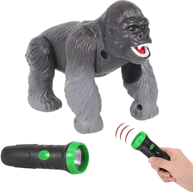 rayihni LASER REMOTE CONTROL GORILLA TOY - LIFE LIKE WITH MOVING BODY, SOUND AND LIGHT - Image 1